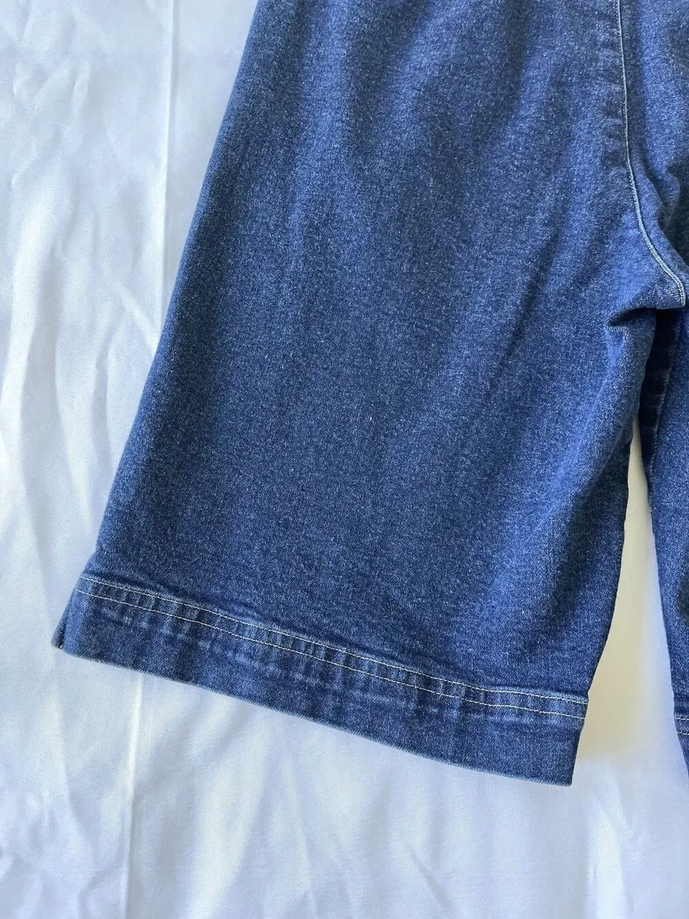 Sahalie Granola Cabincore High Rise Denim Bermuda Shorts - Medium Wash - Size 8